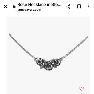 James Avery 3 rose necklace
